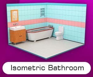 Isometric Bathroom