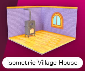 Isometric Village House