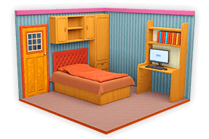 Isometric Dorm Room Game